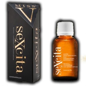 Aceite lubricante SeXcita con L-arginina, Damiana y Guaraná 30 ml