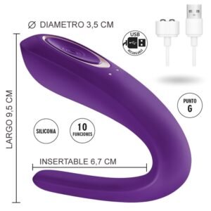 Vibrador Estimulador Para Parejas Satisfyer Double Plus