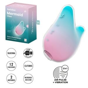 Mermaid Vibes: Succionador con Olas de Presión y Vibración