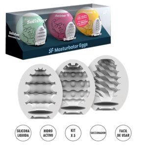 Set de 3 huevos masturbadores